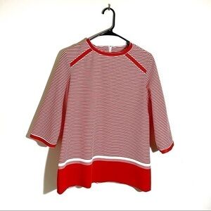 Red and White blouse fits S-M